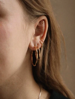 Maria Black Lila Hoop Piercing Stud -Maria Black 3201 ca3dff0b73 lila hoop yg francisca 30 22 dogma twirl gold 1 original