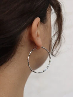 Maria Black Francisca 45 Hoop -Maria Black 381 135a79e912 francisca 50 hoop silver 2 original