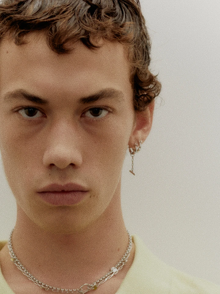 Maria Black Spring Bar Huggie 3 Maria Black Spring Bar Huggie - Image 3