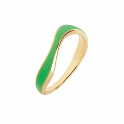 Maria Black Aura Neon Green Ring