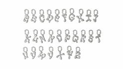 Maria Black Fluent Letter Charm