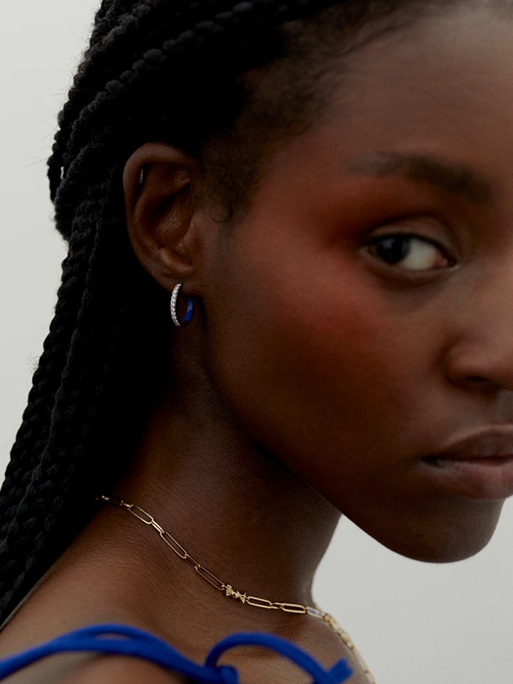 Maria Black Sunset Boulevard 12 Blue Huggie 3 Maria Black Sunset Boulevard 12 Blue Huggie - Image 3