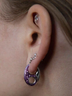 Maria Black Vogue Lilac Glitter Earring -Maria Black 4877 38c7a7537d vogue lilac silver original