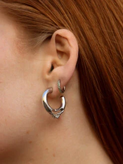 Maria Black Flea 15 Hoop 5 Maria Black Flea 15 Hoop -Maria Black 5098 4daff841ec flea 15 hoop mica 8 green huggie silver original