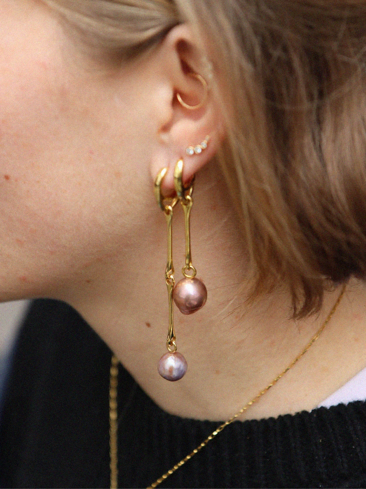 Maria Black Squash Earring 3 Maria Black Squash Earring - Image 3