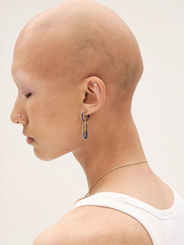 Maria Black Memory Lane Blue And Orange Earring 3 Maria Black Memory Lane Blue And Orange Earring - Image 3