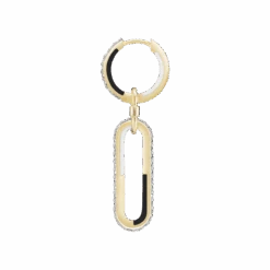 Maria Black Memory Lane Black And White Earring