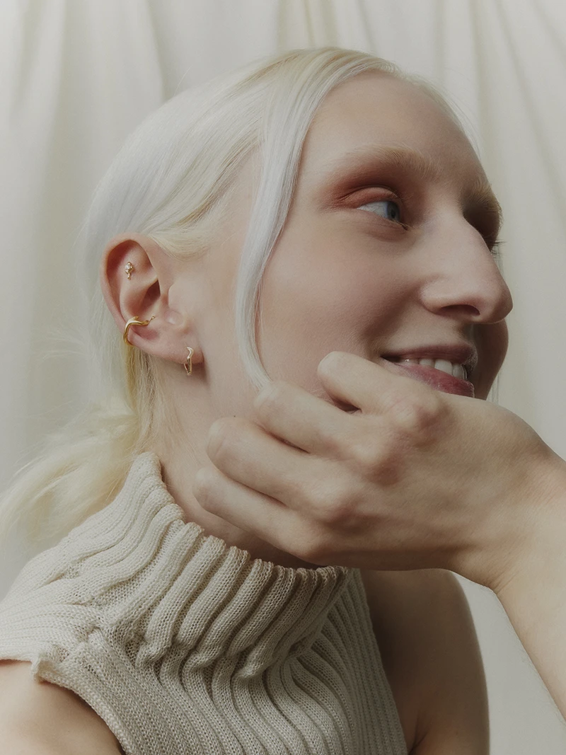 Maria Black Flora Ear Cuff 4 Maria Black Flora Ear Cuff - Image 4