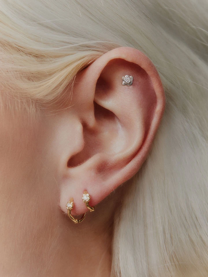 Maria Black Flora 5 Huggie 4 Maria Black Flora 5 Huggie - Image 4