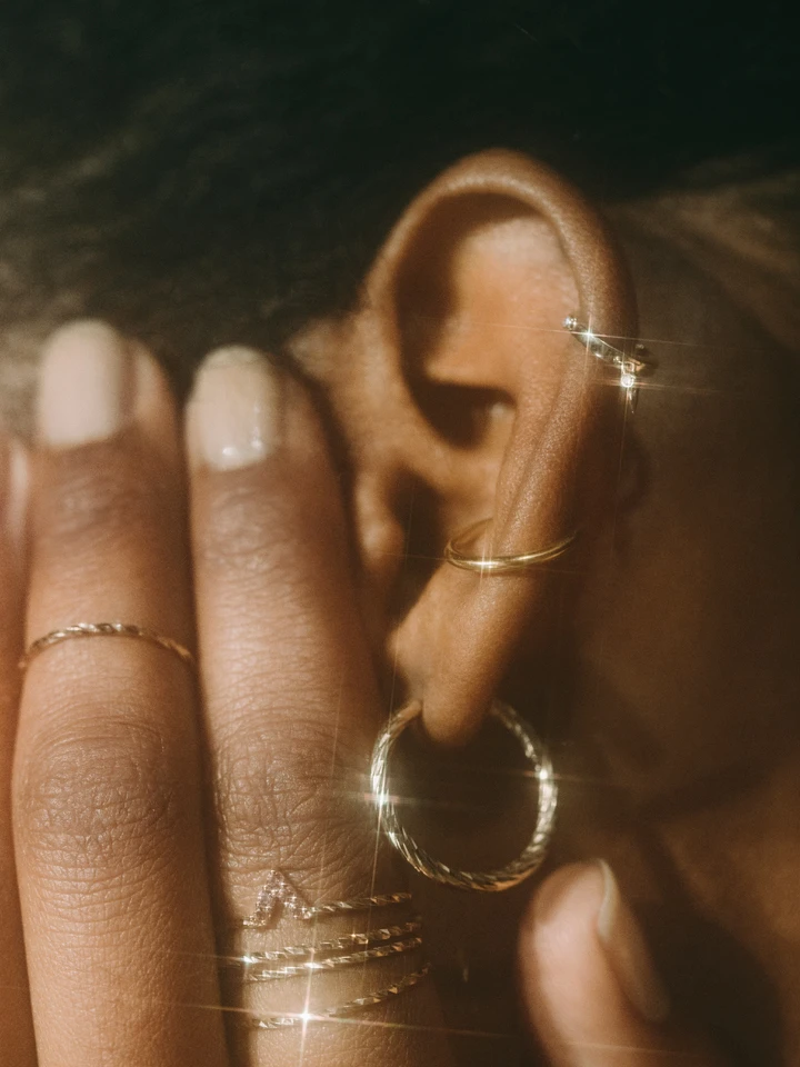 Maria Black Twin Medi Ear Cuff 2 Maria Black Twin Medi Ear Cuff - Image 2